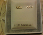 AKA Sterling Silver Stud Earrings