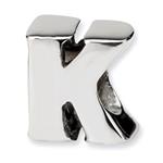 REFLECTION Sterling Silver Bead Letter-K