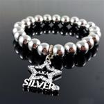 Silver Star Stretch Bracelet