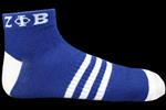 Zeta Phi Beta Ankle Socks-Blue