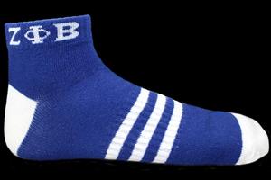 Zeta Phi Beta Ankle Socks-Blue