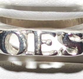 Sterling Silver OES Small Block Ring