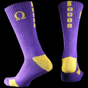 Omega Psi Phi Men's Crew Socks