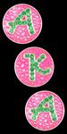 3 Button Letter Set-Alpha Kappa Alpha