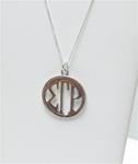 Medallion-Sigma Gamma Rho-Sterling Silver w/Chain