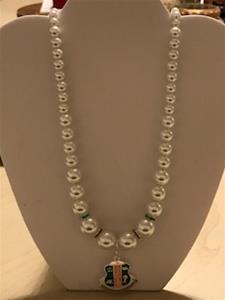 Pearl Necklace with Sorority Dangle