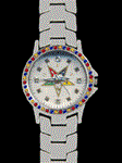 OES Stainless Steel Swarovski Crystal Watch