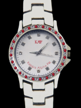 Kappa Alpha Psi Stainless Steel Swarovski Crystal Watch